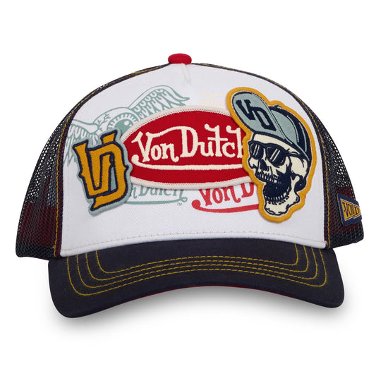 Casquette Vondutch Blanche Trucker Snapback BADGE